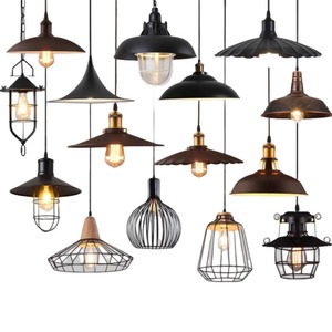 Lampada a Sospensione in Ferro Stile Industriale Americano Retrò con LED per Banconi Bar, Sale da Pranzo e Caffè - Product Image 5