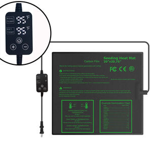 XHC F143 Style simple 20*20,75 pouces Double écran PVC Tapis chauffants électriques à contrôle de chaleur certifiés MET Chauffage d'intérieur pour jardinage - Product Image 2