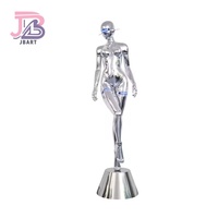 Offre Spéciale galvanisé intérieur grandes Statues en résine Sexy femme résine Statue Sculpture barre décoration Sexy Robot