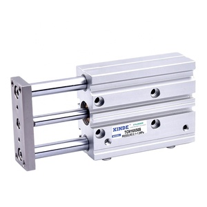 Hochwertiger XINDE Aluminium TCM/TCL AirTAC-Typ Drei-Stangen-Doppeltwirkender Pneumatikzylinder für Industrieautomation mit 1 Jahr Garantie - Product Image 1