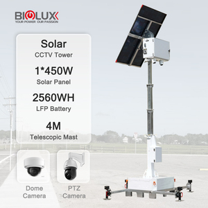 Tours de surveillance solaires HiGUARD avec étanchéité IP65 et autonomie de <span class=keywords><strong>2</strong></span> jours pour la surveillance de la sécurité - Product Image 1
