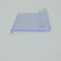 Porte-étiquettes en plastique PVC à clipser, porte-prix pour étagères, porte-étiquettes suspendus pour étagères de supermarché