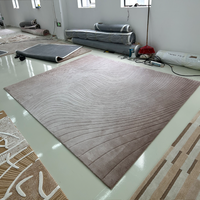Hand Tufted Wool Tencel Bamboo Silk Tufted Carpet Handmade Floor Rug for Living Room Bedroom Modern Home Decor