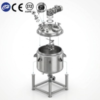 Equipo de Fermentación de Acero Inoxidable de Doble Tanque con Motor y Agitador para Bebidas Carbonatadas, Capacidad de 100L