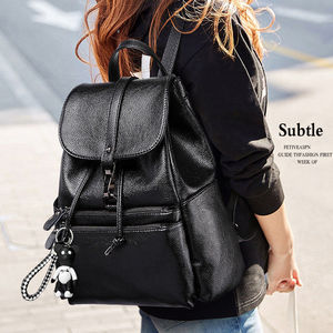 <span class=keywords><strong>Mochila</strong></span> de gran capacidad para mujer etiquetada de fábrica PU de una pieza Dropshipping cierre de cremallera con forro de poliéster para bolso de mamá - Product Image 3