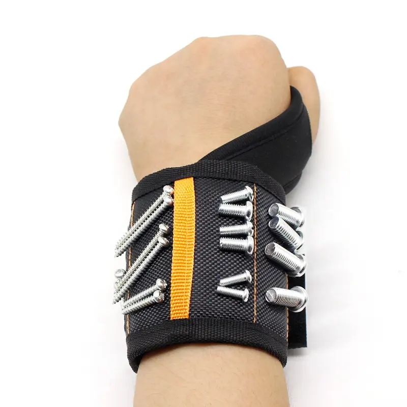 Factory Wholesale Strong Magnets Wrist Hand Tools Magnetic Wristband With Thumb Loop