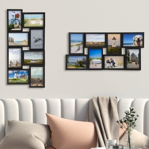 <span class=keywords><strong>2025</strong></span> tùy chỉnh màu đen trắng gỗ tự nhiên màu tường trang trí nội thất khung hiển thị 4x6 và sáu 6x4 inch hình ảnh 8910 mở cắt dán khung - Product Image 6