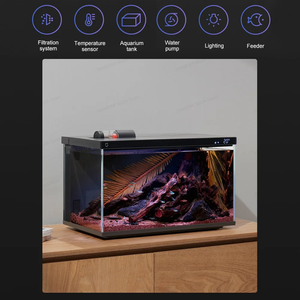 สำหรับตู้ปลาอัจฉริยะ Mi Home Smart Glass <span class=keywords><strong>Aquarium</strong></span> ระบบกรอง 5 ขั้นตอน ไฟ LED หลายสีปรับเปลี่ยนได้ พร้อมรีโมทให้อาหาร ระบบเงียบพิเศษ ประหยัดพลังงาน - Product Image 2