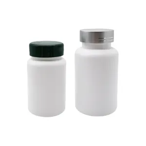 100ml Hot Sale Empty White Screw Cap Tablet Refill Bottles Medicine Pill Bottle Health Care Pill Plastic Bottle