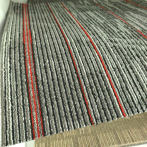 Piso de oficina Alfombra Azulejos Alfombras modulares Oficina cuadrada Nylon Pvc Alfombra Azulejo - Product Image 3