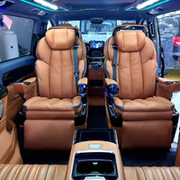 Siège de voiture en cuir personnalisé de luxe pour SUV VIP avec console tactile, accoudoir réglable, durable, ajustement universel