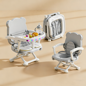 <span class=keywords><strong>Chaise</strong></span> <span class=keywords><strong>haute</strong></span> multifonctionnelle 3-en-1 <span class=keywords><strong>pour</strong></span> enfants, siège et pot, réglable en hauteur avec sangles <span class=keywords><strong>pour</strong></span> bébé de 6 à 24 mois - Product Image 4