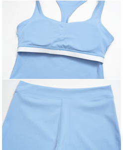 Conjuntos Deportivos SHINBENE para Mujer, 2 Piezas, Trajes de Yoga, Pantalones Cortos de Yoga de Cintura Media y Sujetador Deportivo, <span class=keywords><strong>Ropa</strong></span> de Gimnasio - Product Image 5
