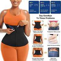 Faja Reductora de Cintura para Mujer, Corsé Moldeador para Pérdida de Peso, Control Abdominal, Cincher, Faja Deportiva con Nylon