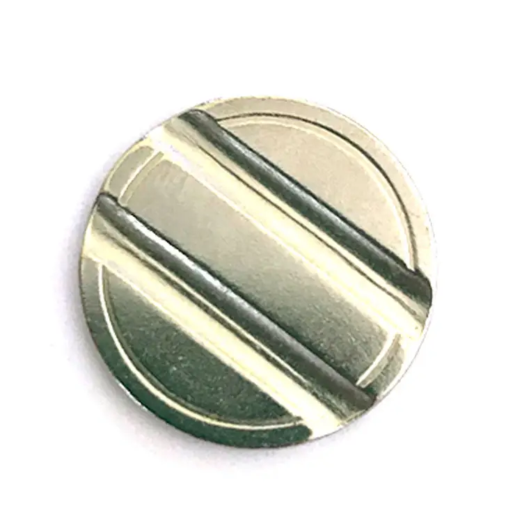 Custom Zinc Alloy ODM blank trolley tokens game coins custom car wash metal token grooved Laundry coin car wash coins