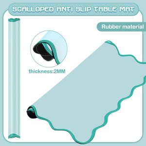 Novedades Bordes festoneados estándar Mahjong Mat Color personalizado Antideslizante Mahjong Cover Pad Ma Jiang Tiles Alfombra de póquer para el hogar - Product Image 5