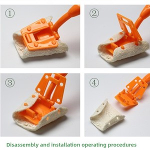 Kitchen Loofah Detachable Brush Pot Brush Long Handle Loofah Cleaning Brush - Product Image 3