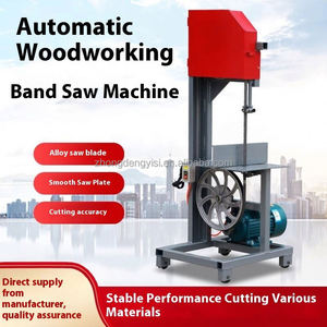 Scie à ruban électrique multifonctionnelle compacte modèle 50 pour le travail du bois, avec table de poussée à plateau ouvert et scie sauteuse pour matériaux en bois - Product Image 3