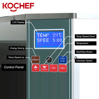 Équipements professionnels inoxydables de restaurant de pizza de chaîne de four à gaz intelligent commercial de pizza