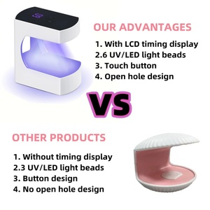 Lampe UV pour manucure avec câble USB, sécheuse à vernis à ongles en gel, utilisation à domicile et en voyage, nouvelle lampe de séchage des ongles UV 6 LED, mini sécheuse à ongles - Product Image 3