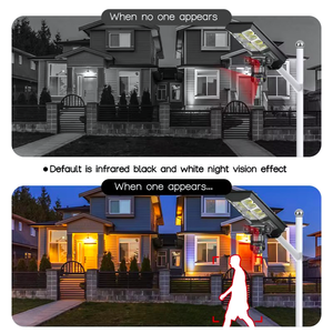 Farola PIR 4G con energía Solar de 4MP con cámara, lámpara Solar impermeable HD de doble lente y conexión de cámara Solar, seguimiento de movimiento AI - Product Image 5