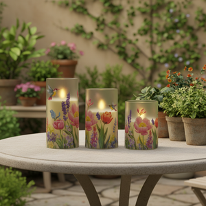 결혼식, 생일, 파티, 크리스마스 및 가정 장식용 원격 기능 PILLAPlastic 무염 촛불 3개 세트 LED 촛불 - Product Image 6