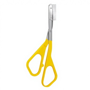 Ensemble de toilettage des <span class=keywords><strong>sourcils</strong></span> en acier inoxydable anti-rayures avec rasoir, <span class=keywords><strong>ciseaux</strong></span>, <span class=keywords><strong>peigne</strong></span> et <span class=keywords><strong>brosse</strong></span> - Conception portable - Product Image 1