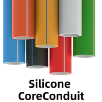 Tuyau de conduit en PEHD à âme en silicone avec revêtement interne à faible friction permanent pour le soufflage de câbles à fibres optiques dans les projets de télécommunications souterraines