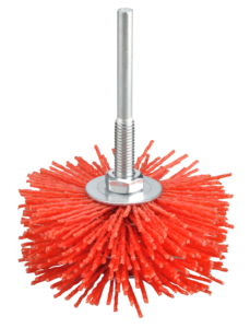 Cepillo de Rodillo con Mango de Alambre Transparente, Cabezal Floral, Nylon Abrasivo de Grado Industrial, para Limpiar Ranuras, Muebles de Caoba, Madera Gris - Product Image 2