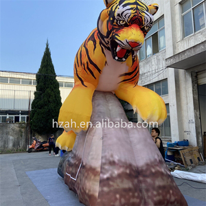 Mascotte géante de tigre gonflable Figure d'animal réaliste de la jungle parfaite pour les décorations de fête de la jungle - Product Image 6
