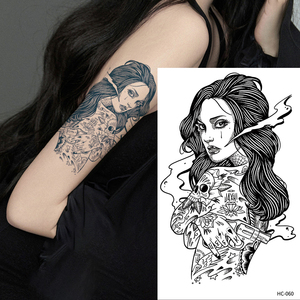 Di alta qualità lunga durata mezza manica temporanea tatuaggio adesivo realtà impermeabile a base di erbe giapponese Design - Product Image 1