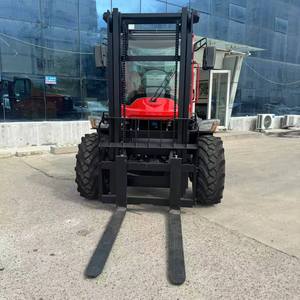 Reclutamento globale del rivenditore 3.5t articolato 4WD fuori strada carrello elevatore Diesel idraulico piccolo raggio di sterzata per tutti i terreni ruvidi - Product Image 3