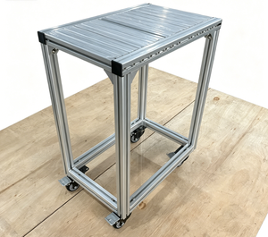 Table de travail pour chaîne de montage 600x400x700mm, norme européenne 4040, petite table en acier personnalisée avec roulettes, établi industriel OEM - Product Image 4