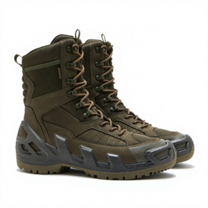 High top suede lightweight tactical <b>boots</b>, wear-resistant and anti slip outdoor training tactical <b>boots</b> for men - Product Image 3