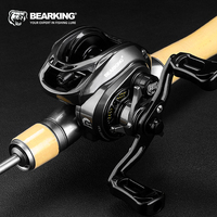 BEARKING toko resmi Baitcasting 7.3:1 kecepatan tinggi tembakan panjang mencegah senar pancing pancing gulungan pancing air tawar