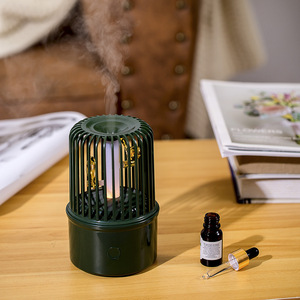 Diffusore di Aroma di luce notturna a gabbia per uccelli Mini diffusore di olio essenziale musica integrata per alleviare lo Stress umidificatore ad ultrasuoni - Product Image 3