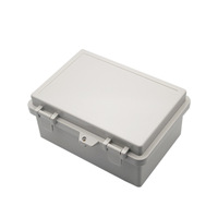 Boîtier de distribution étanche IP66 en ABS 150x100x40mm Mibo MK, boîtier électronique extérieur verrouillable en plastique à fixation par boucle