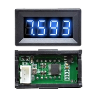 Medidor con pantalla LED roja/azul/verde, voltímetro Digital de 0,36 pulgadas, DC 0-100V, Mini probador de voltaje, herramienta de precisión para instrumentos de voltaje