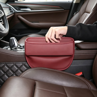 Boîte de rangement multifonctionnelle en cuir pour siège de voiture, accessoires intérieurs de voiture, organisateur de vide de place entre les sièges, organisateur universel pour vide de place entre les sièges de voiture