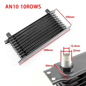 Enfriador de Aceite de Transmisión Universal de Aluminio Estilo Japonés AN10 7 10 13 15 Filas, Radiador de Sistema de Enfriamiento para Autos de Carreras Modificados - Product Image 4
