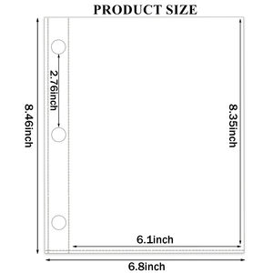 Album de collection de cartes Zeno Jumbo double face en PU, grand format 5,9 x 8,1 pouces, avec fermeture éclair - Product Image 4