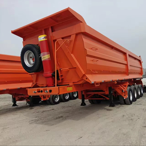 Made in China Rear Dump Semi-<b>trailer</b> Tri-axle U Shape Hydraulic Dumping Rear End Dump Tipper Semi Trucks <b>Trailer</b> - Product Image 4