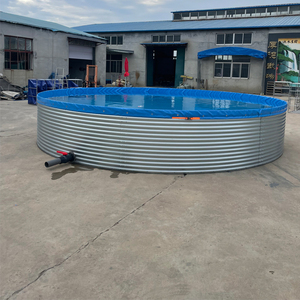 Fournisseurs d'aquaculture de grands réservoirs de poissons Biofloc Bâche en PVC Réservoir de pisciculture rond Étang <span class=keywords><strong>à</strong></span> crevettes Boîte de <span class=keywords><strong>ferme</strong></span> - Product Image 3