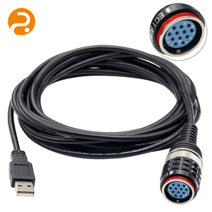 沃尔沃88890304 Vocom1 Vocom2电子测试电缆的高质量OBD 2电缆，用于卡车和汽车工厂供应 - Product Image 1