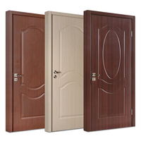Fabricant chinois de premier plan, porte de chambre à coucher personnalisée de haute qualité, design de porte intérieure, porte en bois laqué moderne