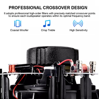 Sistema de megafonía HuiDu, conjunto completo profesional con altavoces de techo, amplificador de 70V/100V 800W, MP3, sistema de paging por zonas, radio FM para escuelas y oficinas