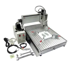 LY CNC 6040Z-VFD1.5KW 3axis 4axis with LPT CNC Router Engraver Engraving Drilling and Milling Cutting Machine