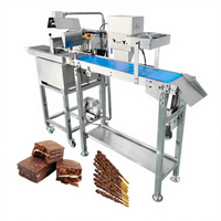Machine à chocolat fondu OCENA, ligne de production d'enrobage de chocolat en promotion pour gâteaux