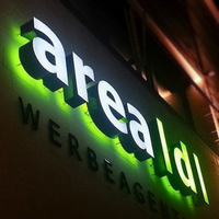 Lettres en acrylique LED miniatures personnalisées double face, sans bordure, 3D, étanches IP65, pour signalétique murale de magasin de voitures, restaurant