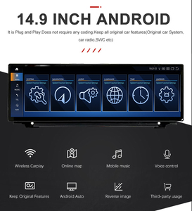 Accesorios para Coche sin Reproductor de <span class=keywords><strong>DVD</strong></span>, Pantalla Táctil de 14.9", Navegación GPS, Carplay, Audio Estéreo, WIFI, Android para BMW X5 E70 y X6 E71 - Product Image 3